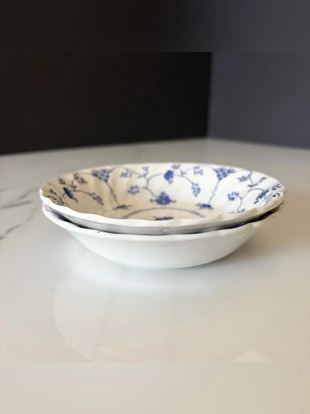 SET of 2 Finlandia Dessert Berry Bowls - Old Staffordshire Salem